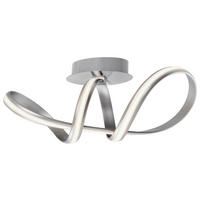 LED-DECKENLEUCHTE Lolasmart-Melinda 64/25/25 cm   - Alufarben/Weiß, Design, Kunststoff/Metall (64/25/25cm) - Just Light