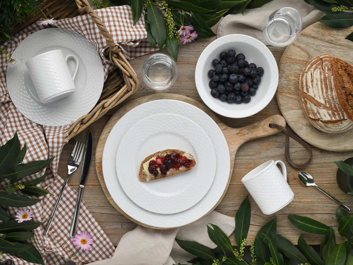 KOMBISERVICE Polo weiss 16-teilig  - Weiß, Basics, Keramik - Creatable