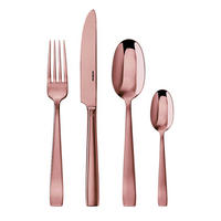 BESTECKSET Flat Kupfer 30-teilig Edelstahl  - Kupferfarben, Basics, Metall - Sambonet