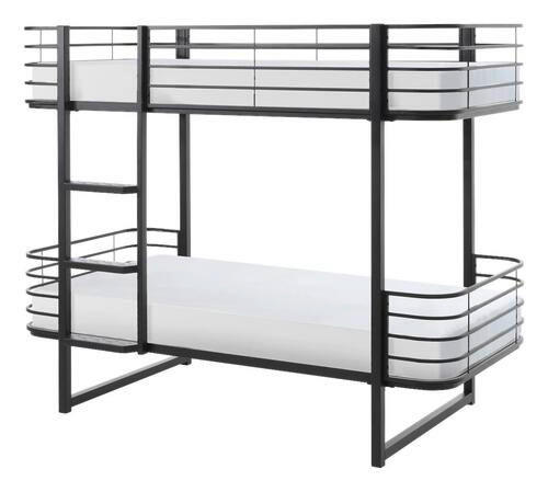 ETAGENBETT 90/200 cm Schwarz  - Schwarz, KONVENTIONELL, Metall (90/200cm) - MID.YOU