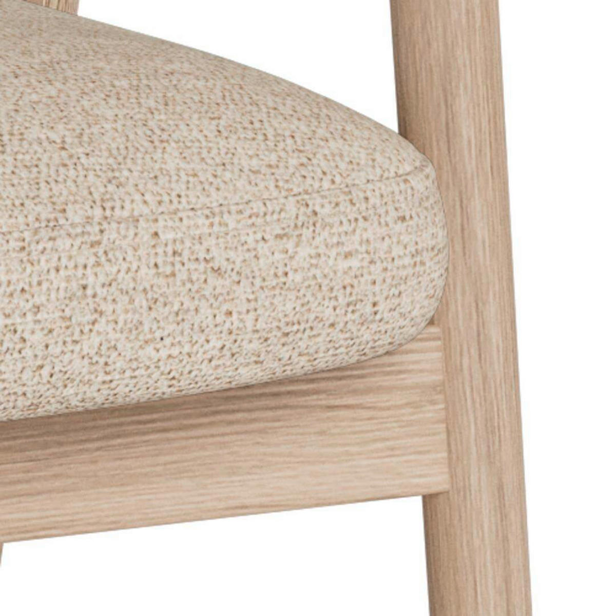 ARMLEHNSTUHL in Holz, Textil Beige  - Beige, KONVENTIONELL, Holz/Textil (55/88/60cm) - MID.YOU