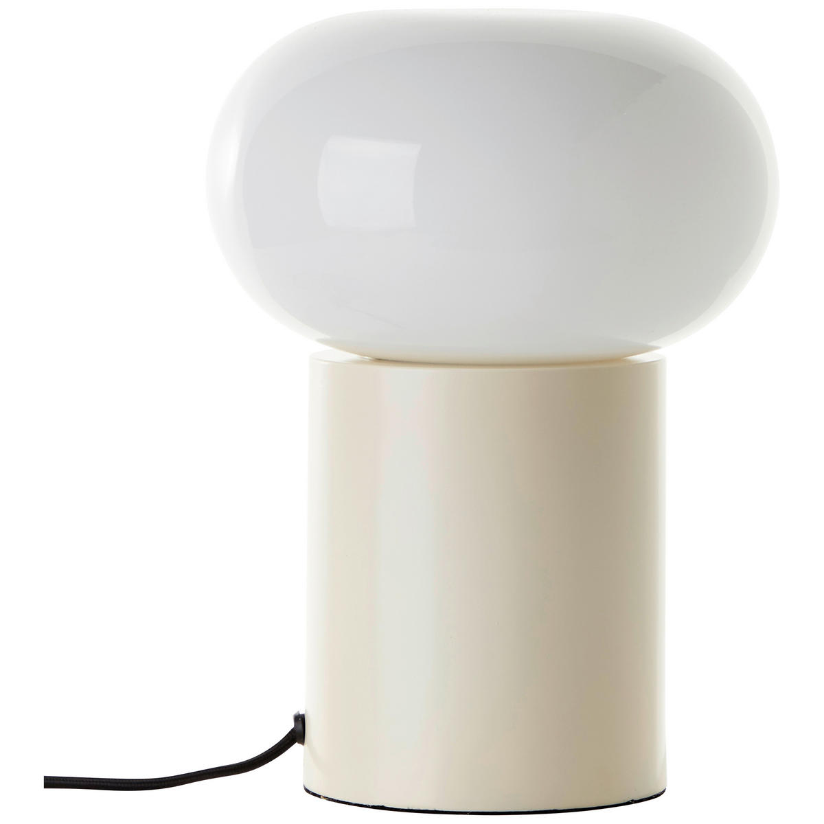 TISCHLEUCHTE - Weiss/Beige, Design, Glas/Metall (20/27cm) - Brilliant