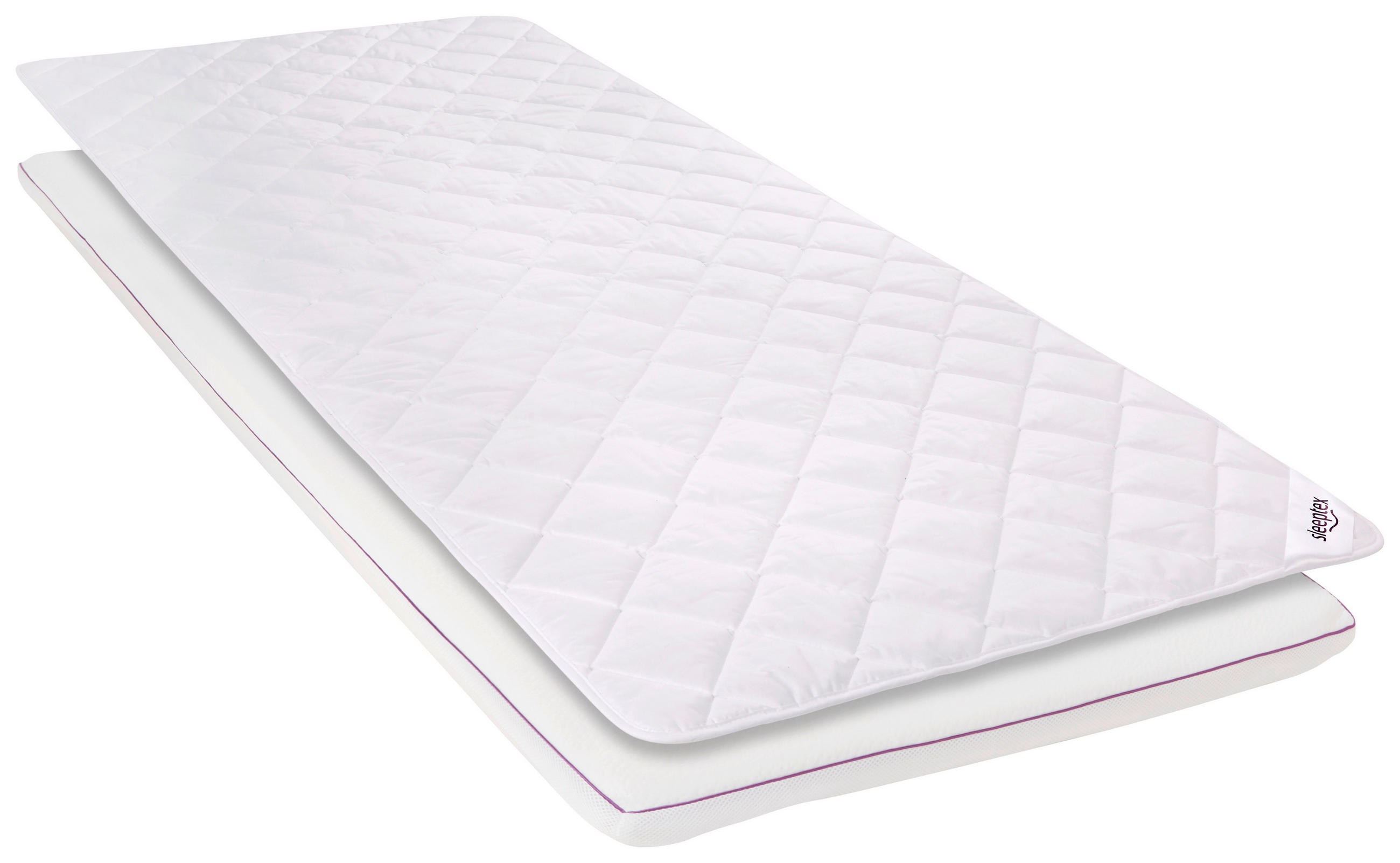 TOPPER Palermo 90/200 cm Höhe ca.  - Weiß, Basics, Textil (90/200cm) - Sleeptex