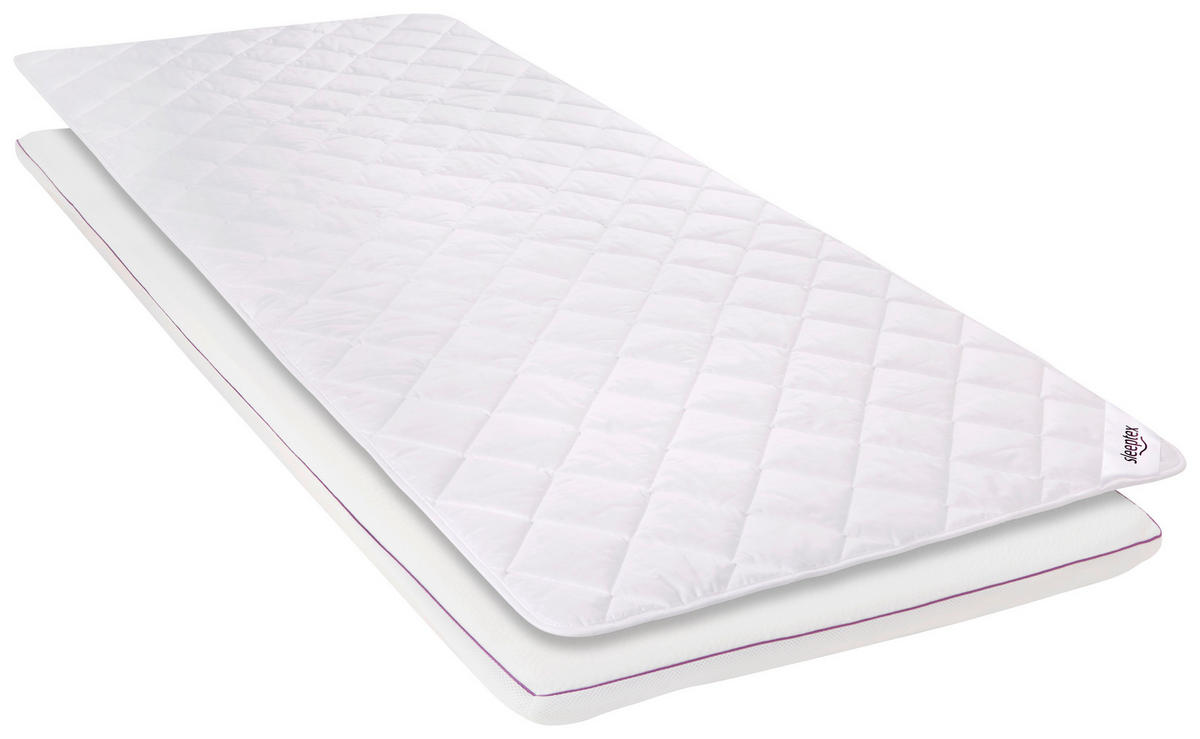 TOPPER Palermo 90/200 cm Höhe ca.  - Weiß, Basics, Textil (90/200cm) - Sleeptex