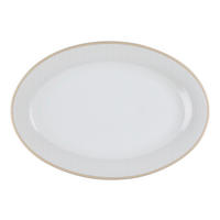 PLATTE - Beige/Weiß, KONVENTIONELL, Keramik (32/21/3cm) - Ritzenhoff Breker