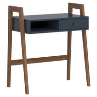 KONSOLENTISCH in Holzwerkstoff   86/95,5/48 cm  - Blau/Lärchefarben, KONVENTIONELL, Holzwerkstoff (86/95,5/48cm) - MID.YOU