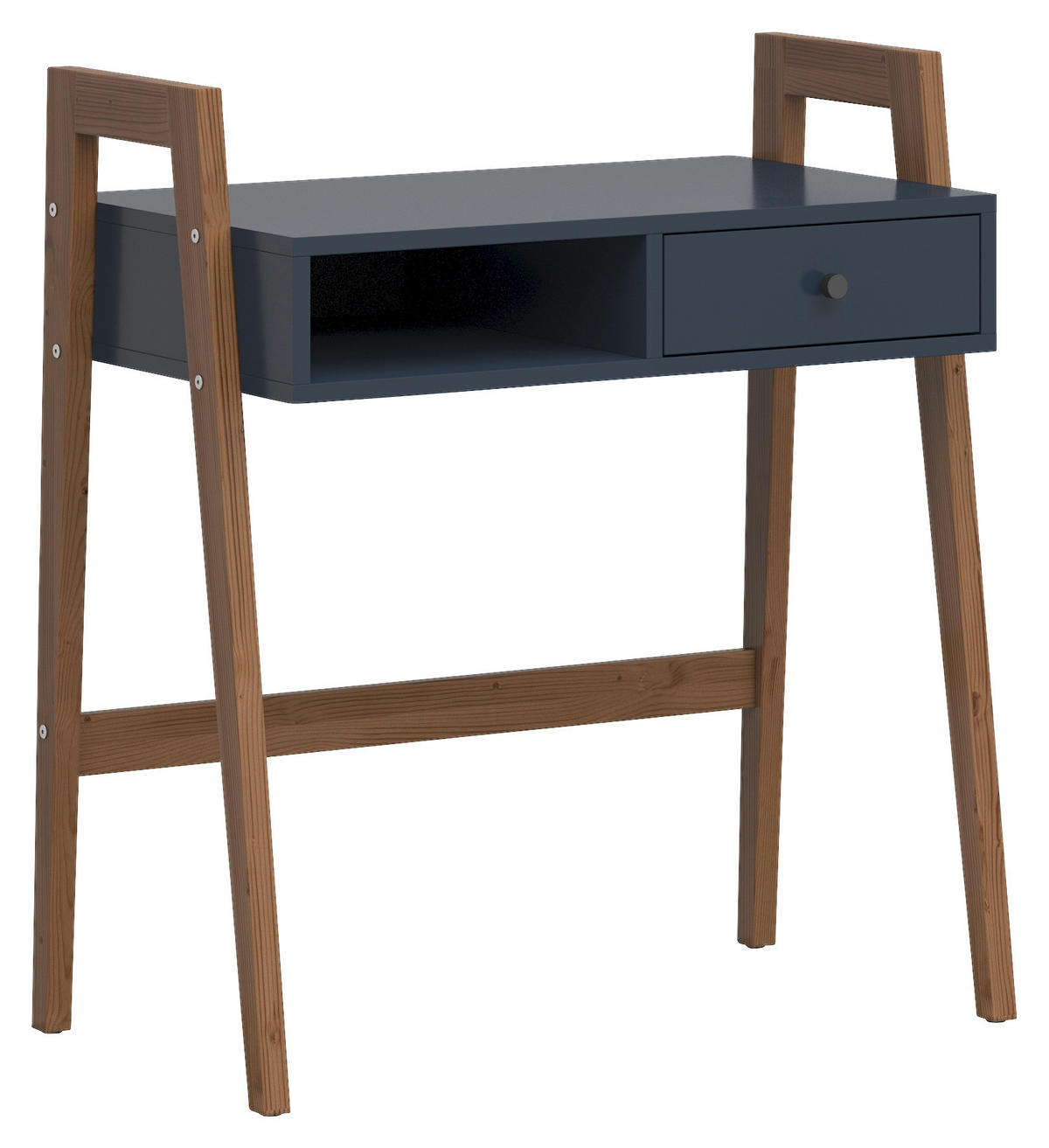 KONSOLENTISCH in Holzwerkstoff   86/95,5/48 cm  - Blau/Lärchefarben, KONVENTIONELL, Holzwerkstoff (86/95,5/48cm) - MID.YOU