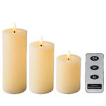 LED-KERZE  - Creme, Basics, Kunststoff/Paraffin - Ambia Home