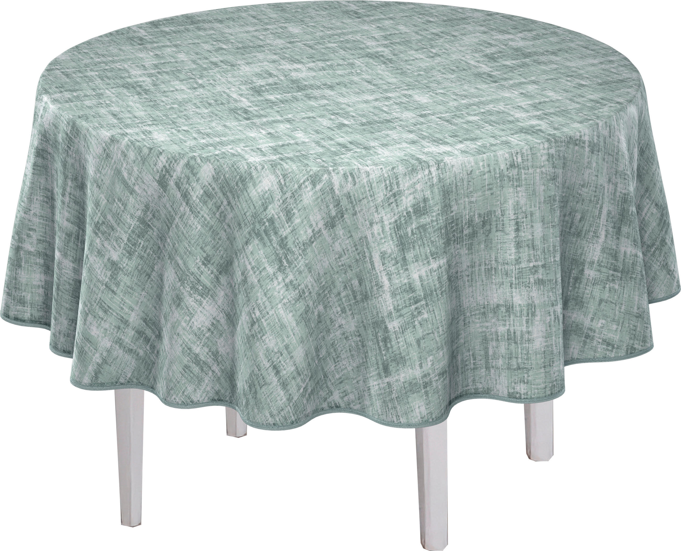 TISCHDECKE WALL ART 140 cm  - Grün, Basics, Textil (140cm) - Peyer Syntex