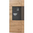 VITRINE in furniert, Hartholz Balkeneiche, Eiche Braun, Eichefarben - Edelstahlfarben/Eichefarben, Design, Glas/Holz (94/208/42cm) - Dieter Knoll VITRINE in furniert, Hartholz Balkeneiche, Eiche Braun, Eichefarben - Edelstahlfarben/Eichefarben, Design, Glas/Holz (94/208/42cm) - Dieter Knoll