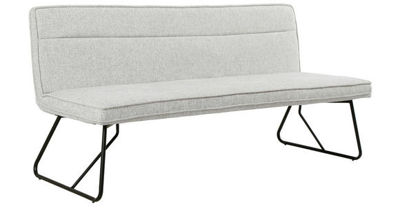 SITZBANK 180/84/65 cm  in Schwarz, Beige  - Beige/Schwarz, Design, Textil/Metall (180/84/65cm) - Carryhome