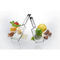 REIBE  - Silberfarben/Schwarz, KONVENTIONELL, Kunststoff/Metall (7/1,9/28,2cm) - Gefu