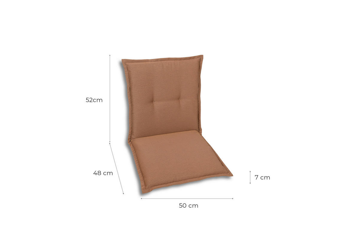 SESSELAUFLAGENSET in Rot Uni  - Rot, Basics, Textil (50/7/100cm)