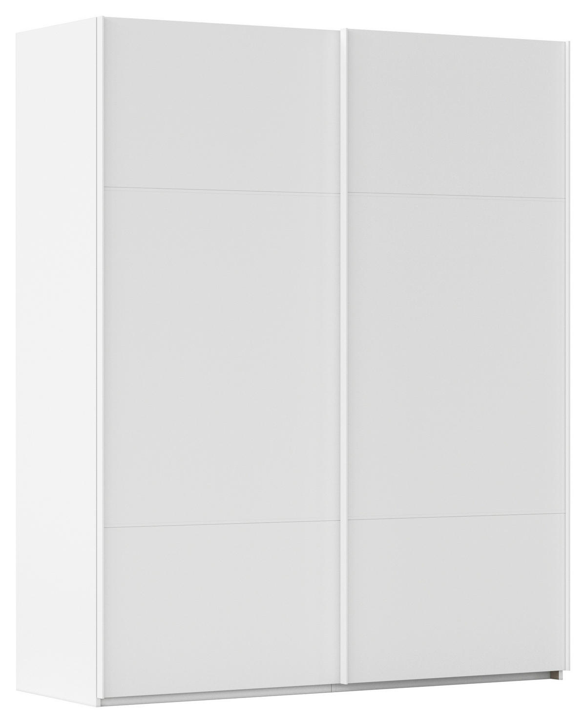SCHWEBETÜRENSCHRANK in Weiss  - Weiss, Konventionell, Holzwerkstoff/Metall (162/223/68cm) - Novel