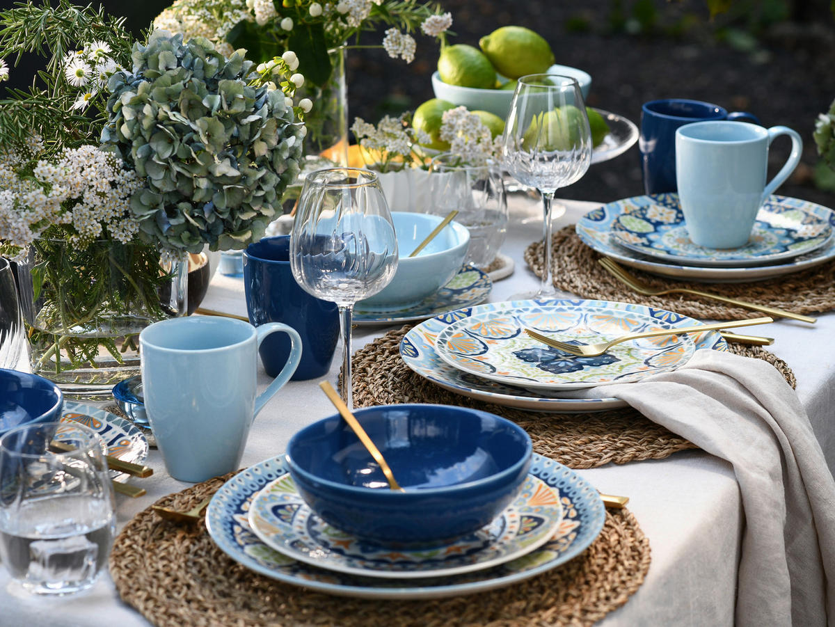 KOMBISERVICE Patio 16-teilig  - Multicolor, Basics, Keramik - Creatable