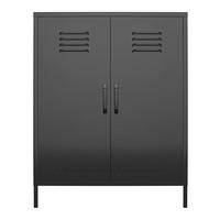 SIDEBOARD Mission District  in 40/102/80 cm  - Schwarz, Design, Metall (40/102/80cm) - MID.YOU