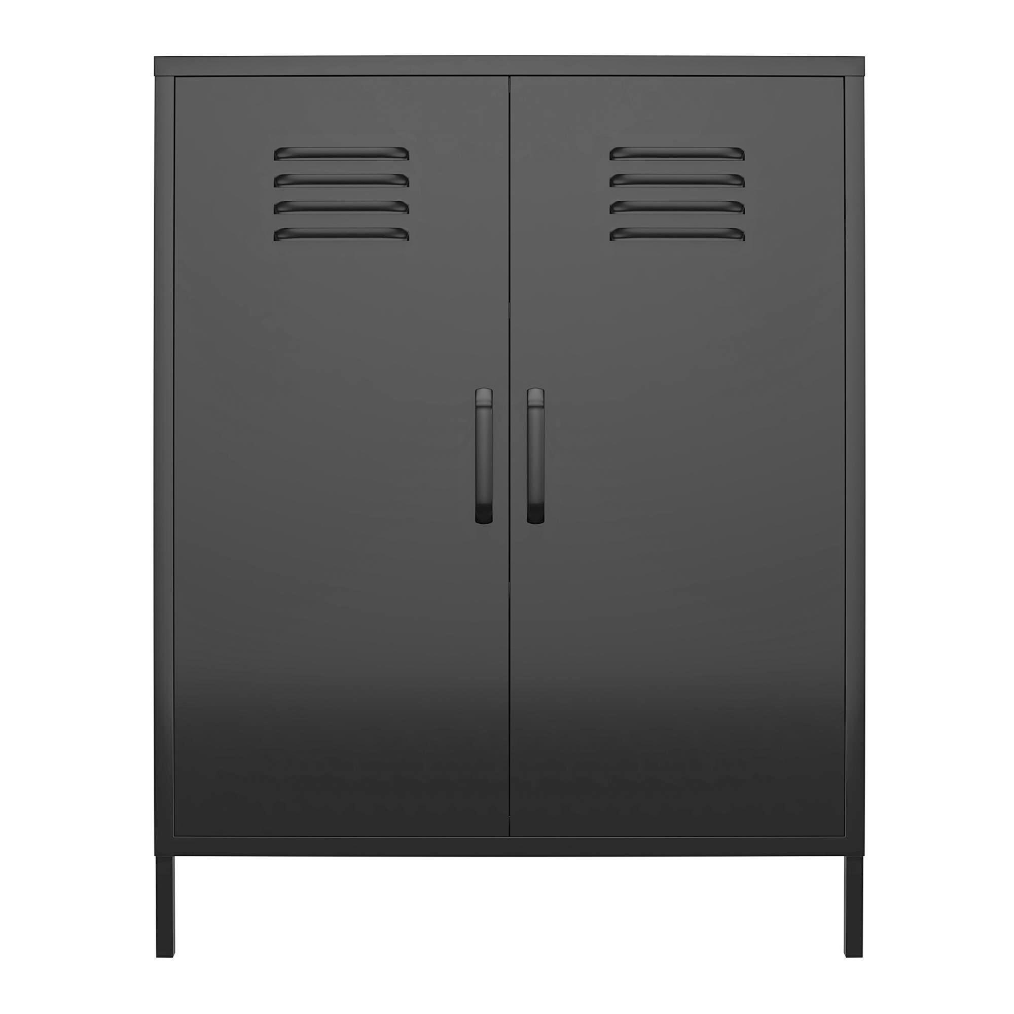 Mid.you Sideboard Mission District Schwarz 40x102x80 cm