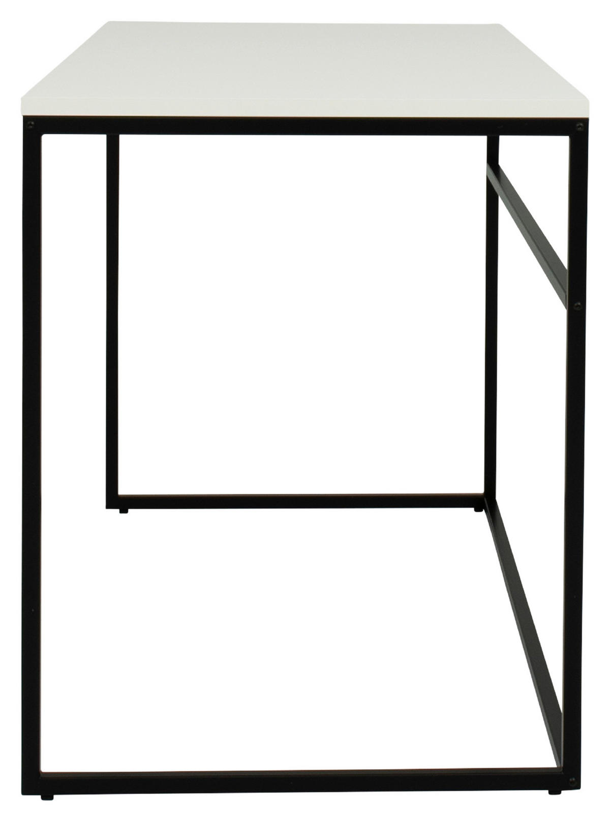 SCHREIBTISCH 118/60/75 cm  in Schwarz, Weiß  - Schwarz/Weiß, Design, Metall (118/60/75cm)