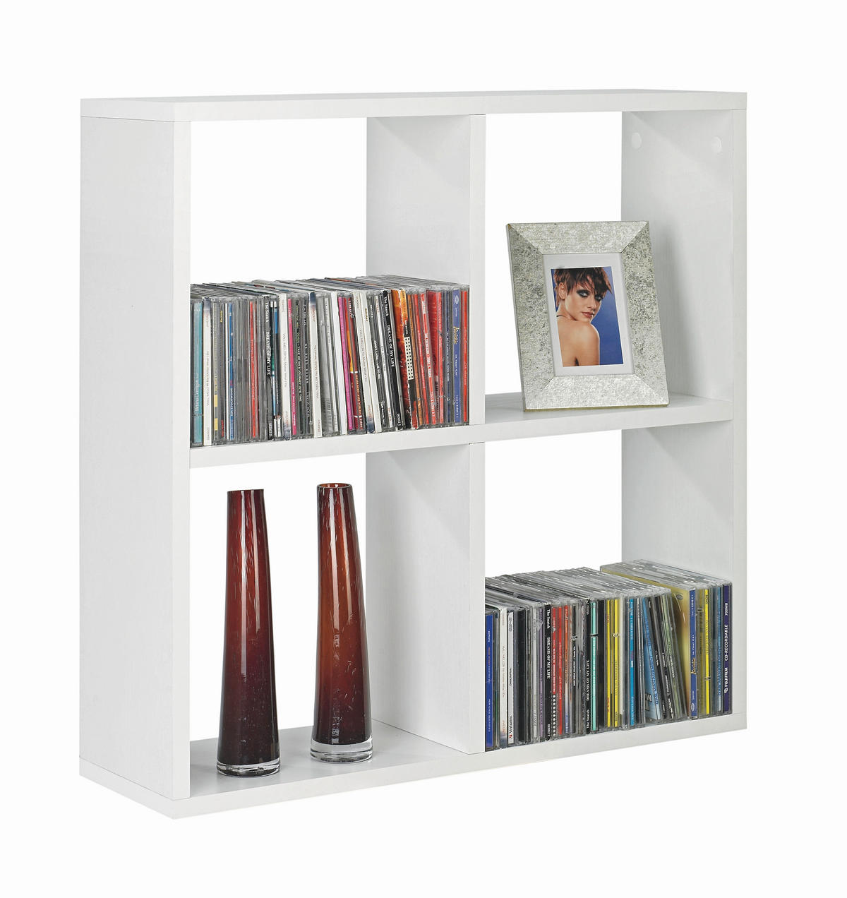 WANDREGAL Weiß  - Weiß, MODERN, Holzwerkstoff (60/60/18cm) - Boxxx