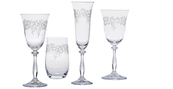 TRINKGLAS-SET  6-teilig  - Klar, Trend, Glas (0,38l) - Novel