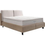 BOXSPRINGBETT 180/200 cm  in Hellgrau, Greige  - Greige/Hellgrau, Design, Textil/Metall (180/200cm) - Johann Jakob