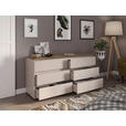 SIDEBOARD  160,1/78,9/48 cm 6 Schublade(n)  - Kaschmir/Eichefarben, Design, Holzwerkstoff/Kunststoff (160,1/78,9/48cm) - Carryhome