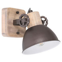 DECKENSPOTS - Anthrazit, Trend, Holz/Metall (15/19/17cm)