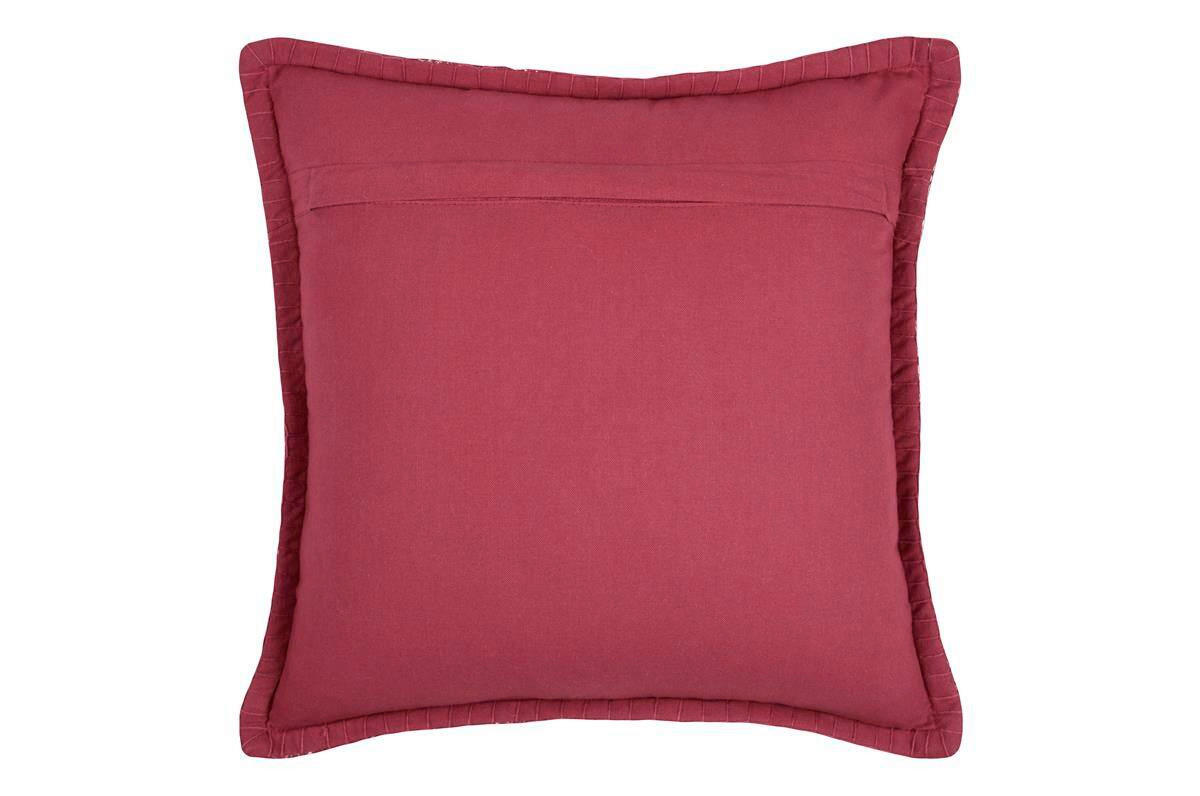 OKRASNA BLAZINA  VALGENIS   40/40 cm          - rdeča/sivobela, Design, tekstil (40/40cm) - X-Mas