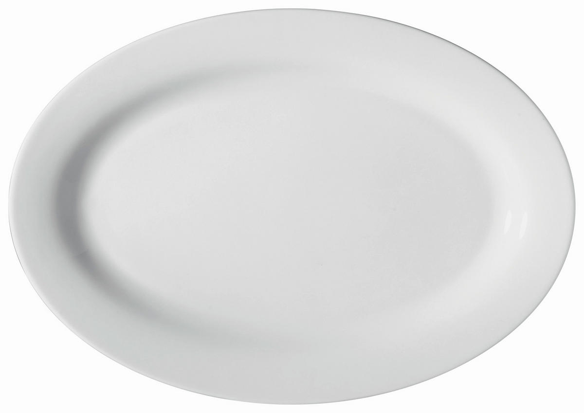 Platou De Servire  22/32 cm   - alb, Basics, ceramică (22/32cm) - Novel