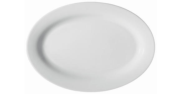 SERVIERPLATTE SUNSET 22/32 cm  - Weiß, Basics, Keramik (22/32cm) - Novel