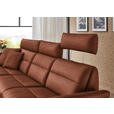ECKSOFA in Echtleder Cognac  169/298 cm  - Cognac/Schwarz, Design, Leder/Metall (169/298cm) - Dieter Knoll