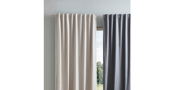 FERTIGVORHANG black-out (lichtundurchlässig) - Sandfarben, Basics, Textil (135/300cm) - Esposa