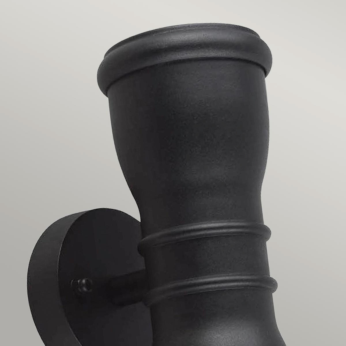 VÄGGLAMPA FÖR UTOMHUS - svart, Klassisk, metall (23/9,2/12,9cm) - Elstead Lighting