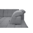 ECKSOFA in Webstoff Grau  216/297 cm  - Schwarz/Grau, Design, Holz/Textil (216/297cm) - Xora