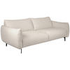 3-SITS SOFFA i beige  - beige/svart, Design, metall/trä (211/75/96cm) - Pure Home Comfort