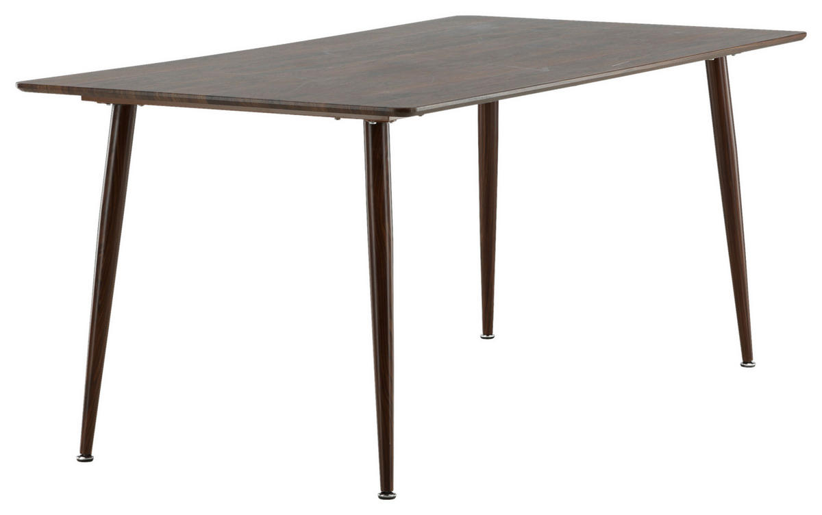 MATBORD i metall, trämaterial 180/90/75 cm   - brun, Design, metall/trämaterial (180/90/75cm) - Livetastic