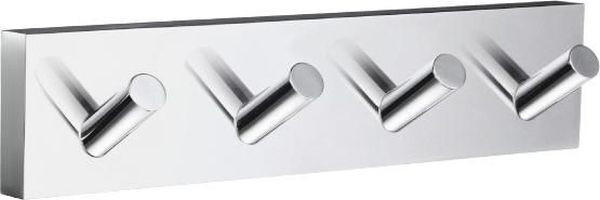 ZIDNI ČIVILUK  boja hroma  metal  - boja hroma, Dizajnerski, metal (17,8/3,9/4,5cm)
