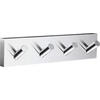 ZIDNI ČIVILUK  boja hroma  metal  - boja hroma, Dizajnerski, metal (17,8/3,9/4,5cm)