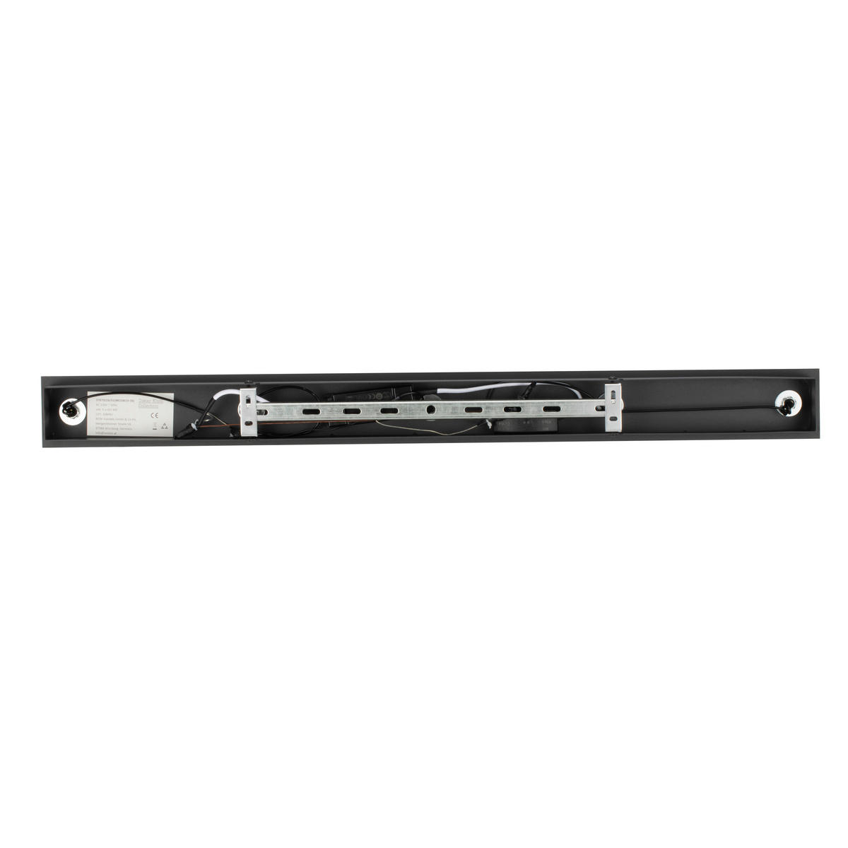 LED-HÄNGELEUCHTE Glasgow 90/10/180 cm   - Klar/Schwarz, Design, Glas/Metall (90/10/180cm) - Dieter Knoll