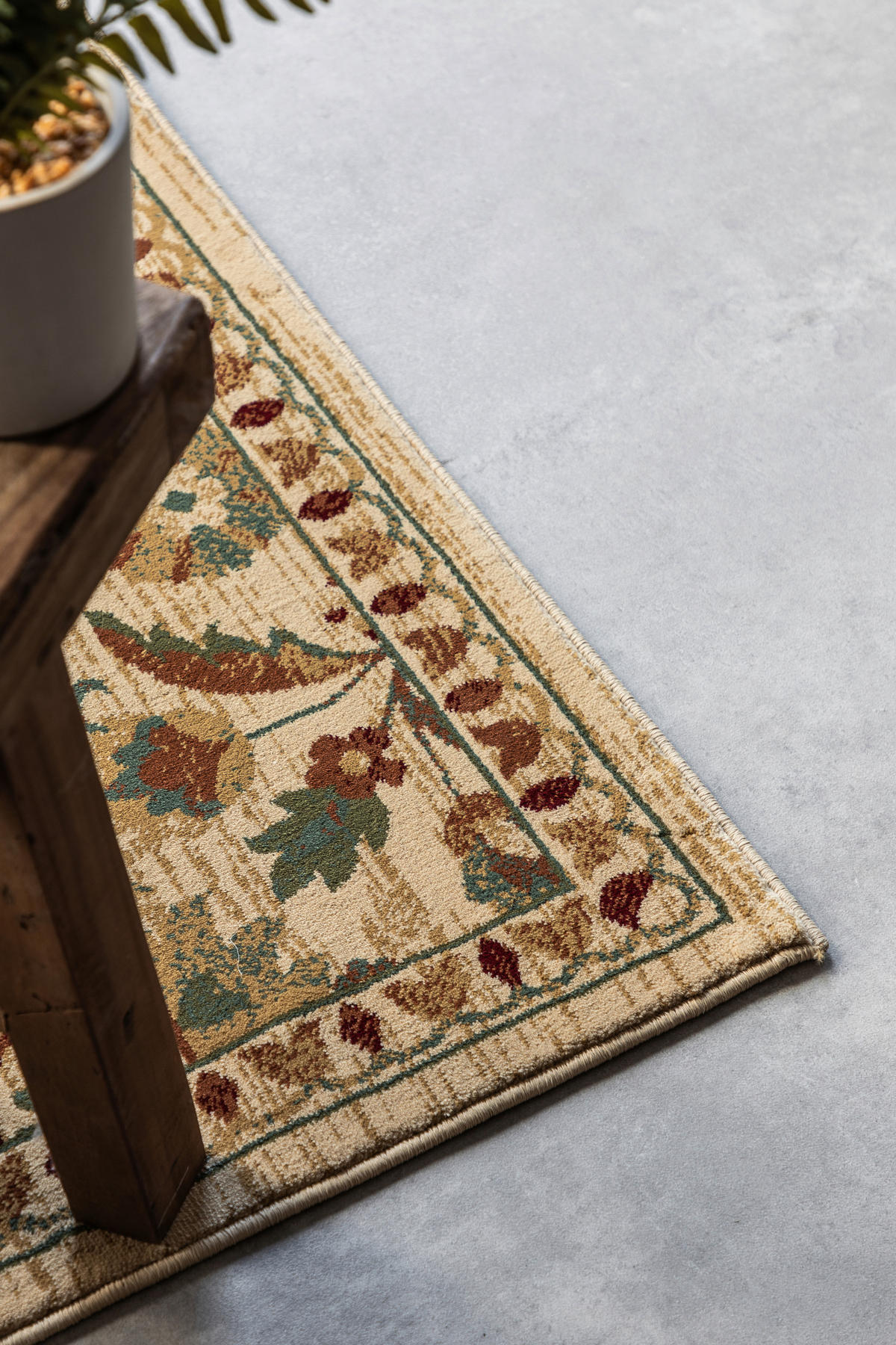 VINTAGE-TEPPICH 80/240 cm Herat Creme, Multicolor  - Multicolor/Creme, Basics, Kunststoff/Textil (80/240cm)