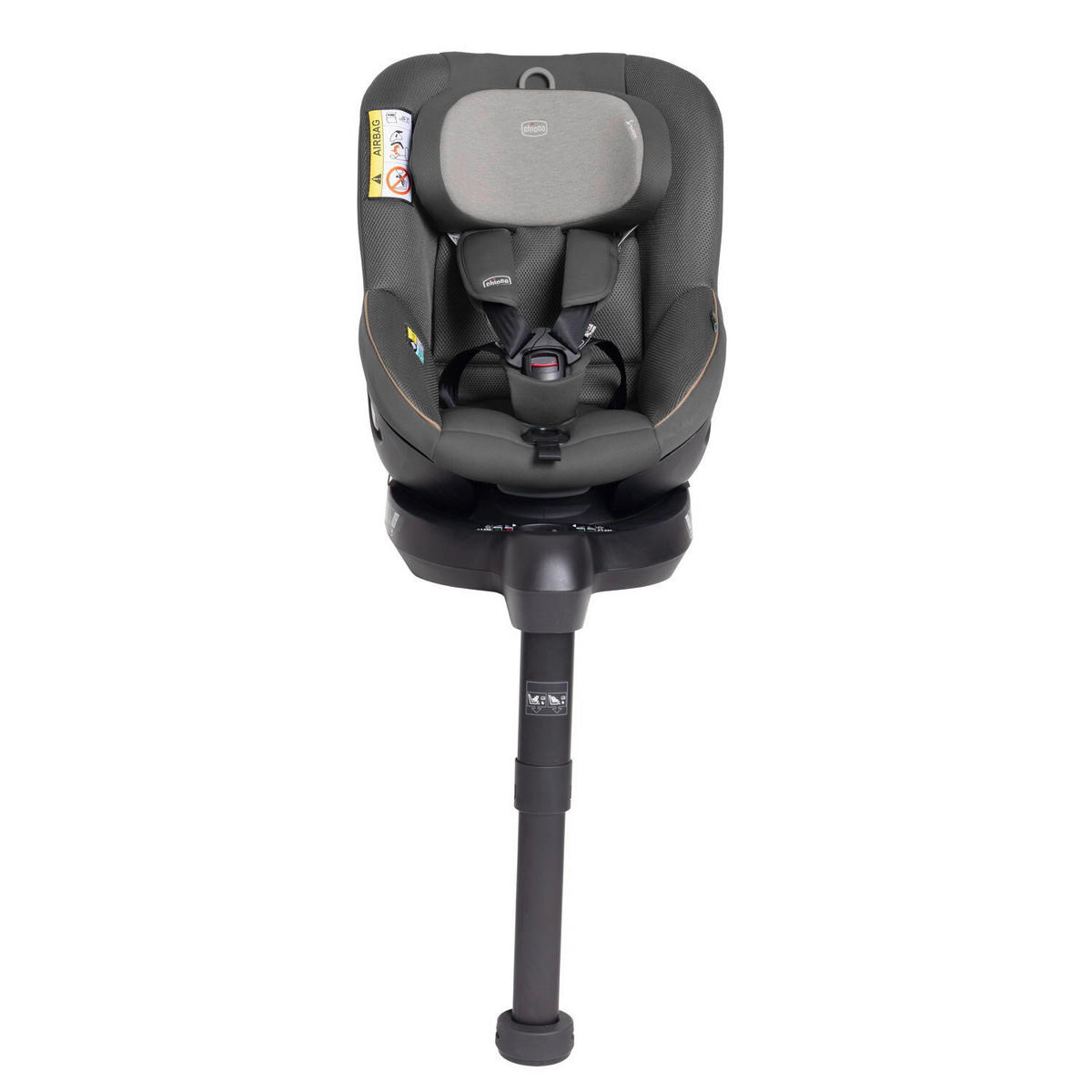 KINDERAUTOSITZ 105 I-Size  - Dunkelgrau/Hellgrau, Basics, Textil (47/114/60cm) - Chicco