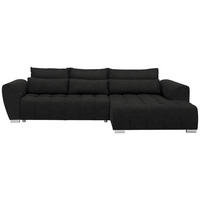 HÖRNSOFFA i vävt tyg antracit  - silver/antracit, Modern, textil/plast (304/218cm) - Livetastic