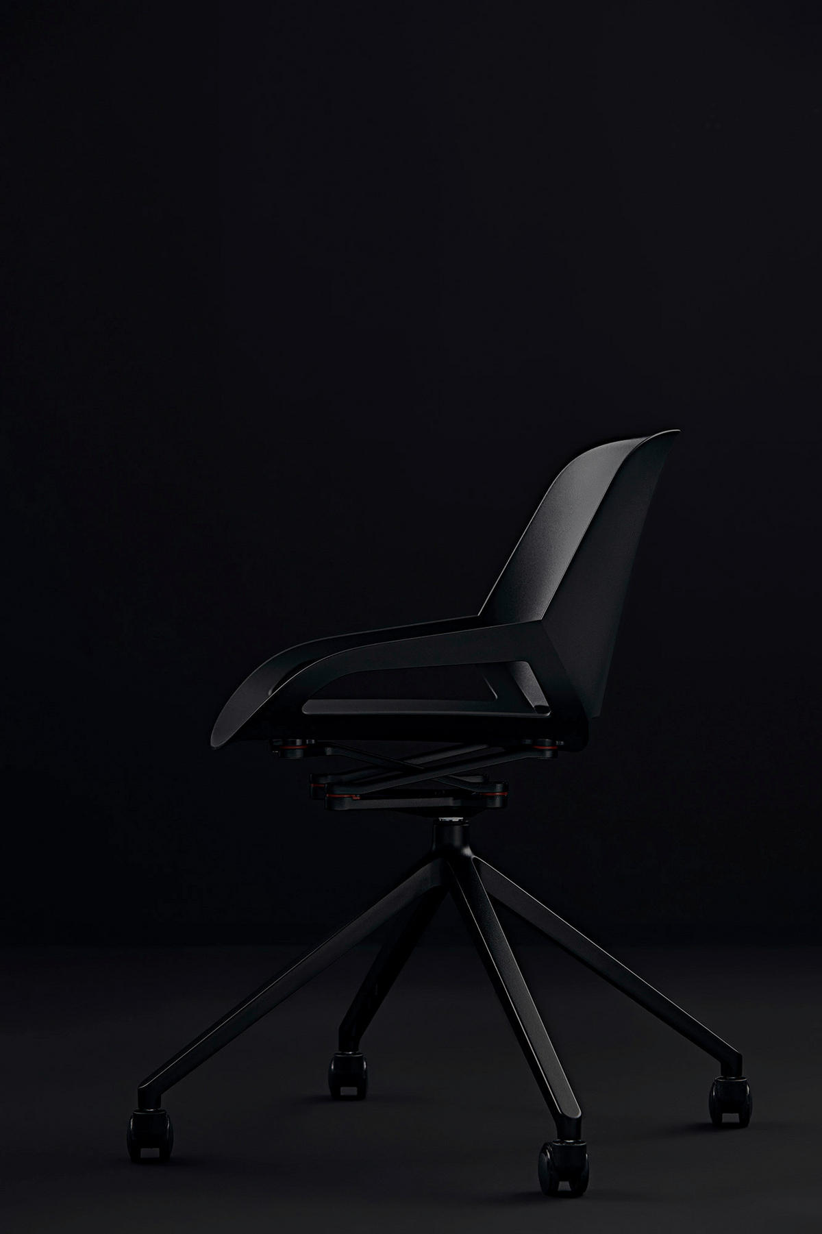 BESUCHERSTUHL  in Schwarz  - Schwarz, Basics, Kunststoff/Metall (50/72/52cm) - Aeris