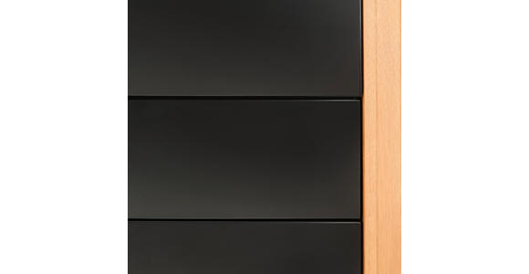 SIDEBOARD 180/77,5/40 cm  - Eichefarben/Schwarz, Trend, Holz/Holzwerkstoff (180/77,5/40cm) - Xora
