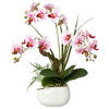 KUNSTPFLANZE Orchidee 46 cm  - Rosa/Weiß, Design, Keramik/Kunststoff (46cm) - P & B