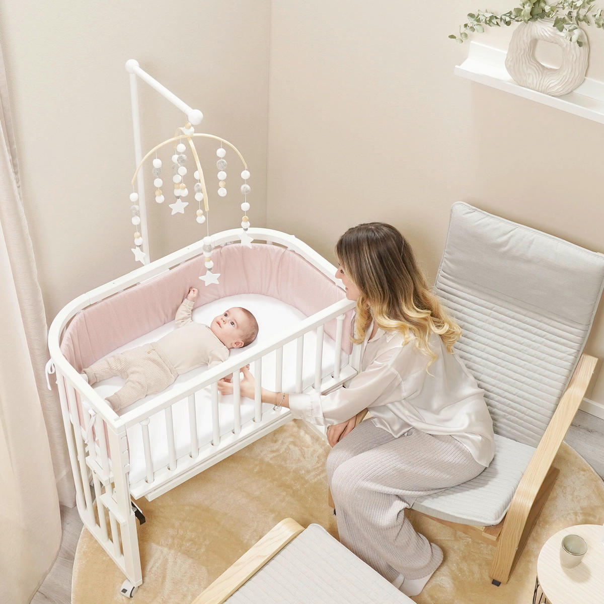 MOBILE  - Beige, Basics, Holz (77/37/11,5cm) - Babybay