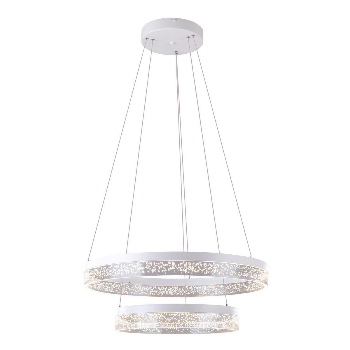 LUSTRĂ LED 60/120 cm  - alb/străveziu, Basics, plastic/metal (60/120cm) - Globo