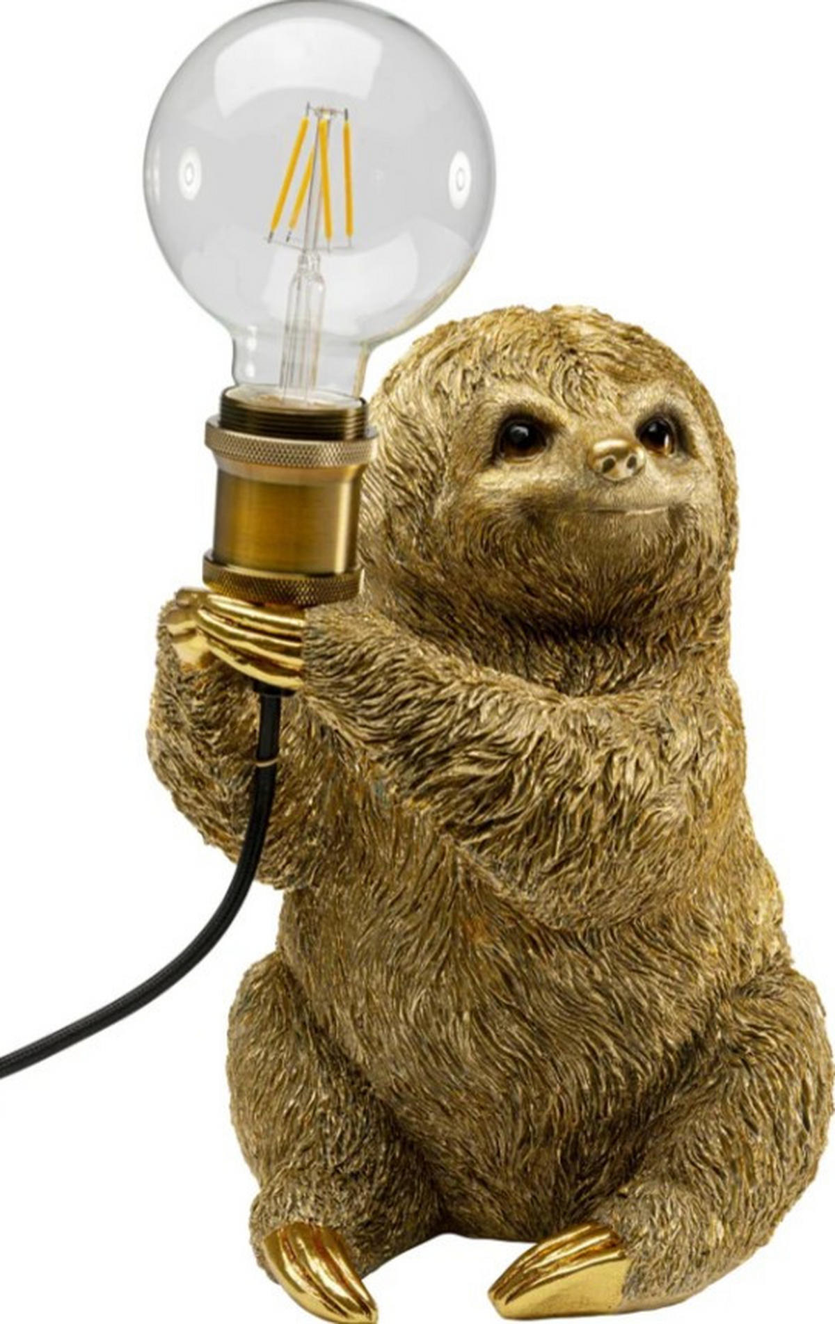 TISCHLEUCHTE 24,5/30/19,5 cm  - Goldfarben, LIFESTYLE, Kunststoff (24,5/30/19,5cm) - Kare-Design