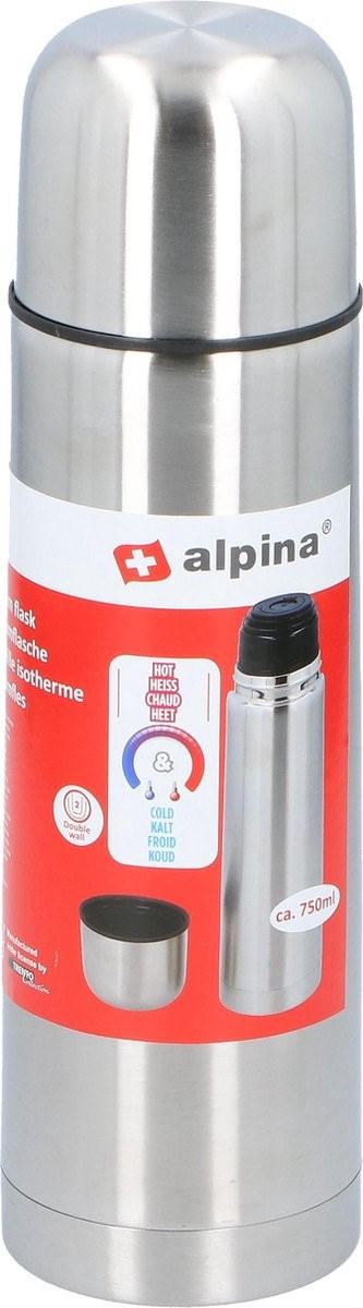TERMOS FLAŠA 0,75 l - Osnovno, metal (8/29,5cm) - Alpina 6287