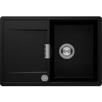 SPÜLE MOND100SFBPUR  - Schwarz, Basics, Stein (74/30,5/51cm) - Schock
